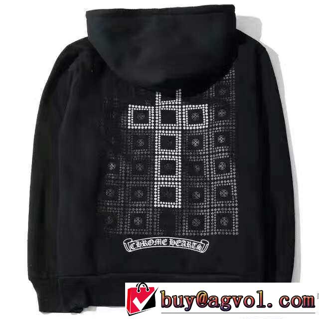 最旬アイテム  クロムハーツCHROME HEARTS プルオーバーパーカー 男女兼用 