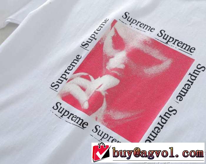 上品なデザイン　シュプリーム 半袖Tシャツ 収納力を兼ね備えたアイテム 2色可選