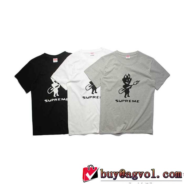 値下げる　シュプリーム　 耐久性のある　半袖tシャツ 美品 4色可選