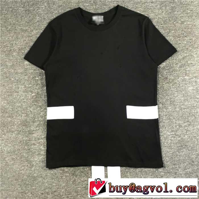 2017春夏 半袖Tシャツ 首胸ロゴ ストライプ 2色可選 ジバンシィ GIVENCHY