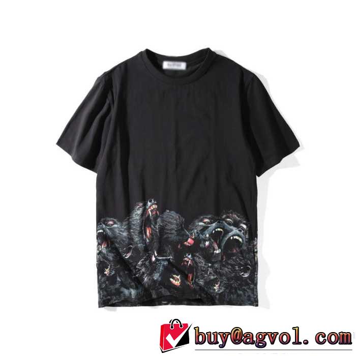 重宝するアイテム 2017春夏 ジバンシィ GIVENCHY 男女兼用 プリント スタイリッシュなデザイン 半袖Tシャツ