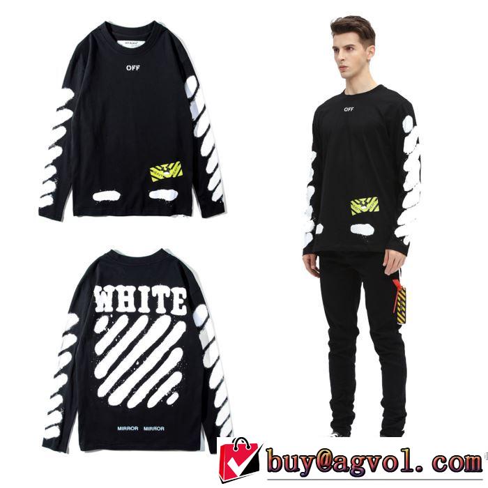 2色選択可プルオーバーパーカー◆モデル愛用◆ Off-White オフホワイト2017秋冬季超人気
