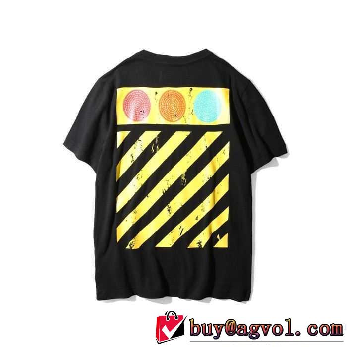 目玉商品 2017春夏 半袖Tシャツ 2色可選 オフホワイト OFF-WHITE 高品質