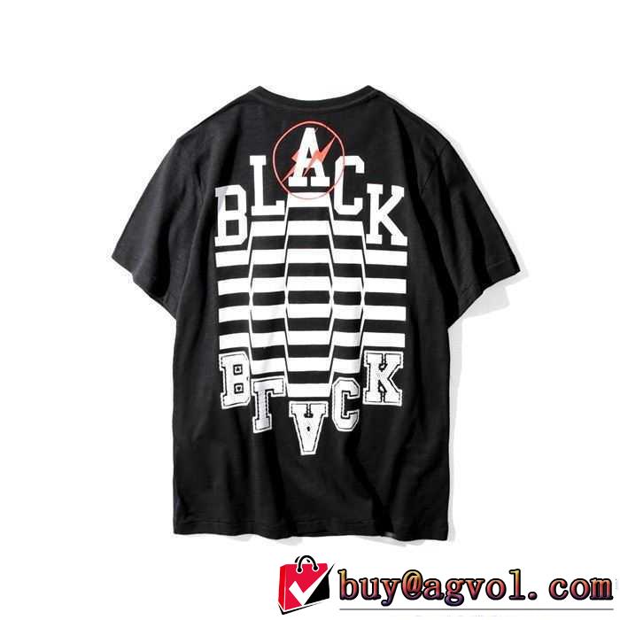 OFF-WHITE オフホワイト 2017春夏 肌触りの気持ちい? BLACK 半袖 2色可選 柔らかい手触り