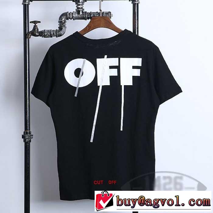 お洒落に魅せる off White 17SS 半袖Tシャツ