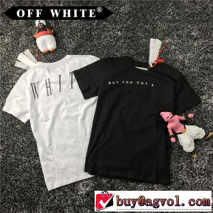 オリジナル 2017 オフホワイト OFF-WHITE 半袖Tシャツ 2色可選