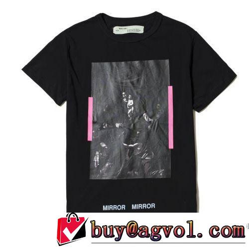 落ち着いた感覚 Off-White オフホワイト 2017春夏 男女兼用 半袖Tシャツ