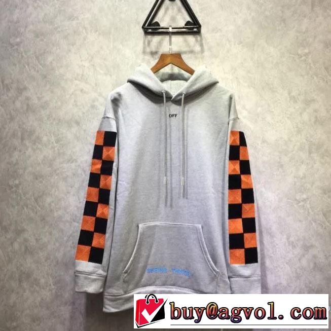落ち着いた感覚 OFF-WHITE 2017秋冬季超人気 パーカー オフホワイト