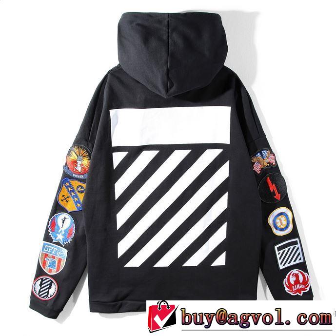 OFF-WHITE フード付きコート2色可選2017年モデル入荷最旬アイテム オフホワイト