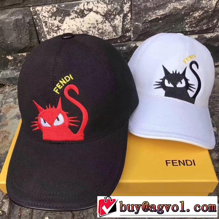 FENDI キャップ2色可選流行り 2017超人気最旬アイテム フェンディ
