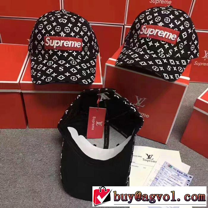 大人のおしゃれに 4色可選 LVsupreme 2017新作 抜群の雰囲気が作れる!