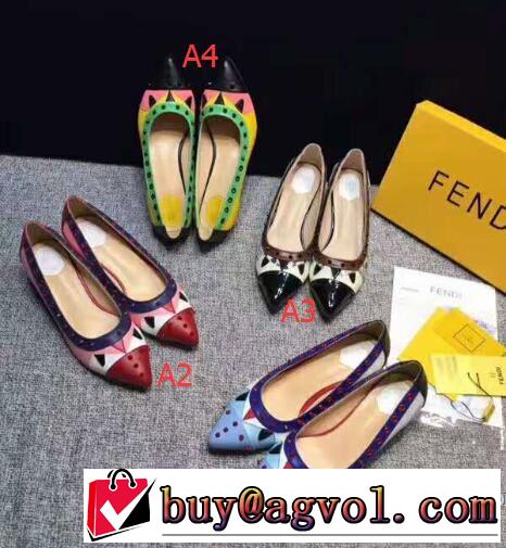 低めのヒール HOT2017フェンディ FENDI 爆買い得価 4色選択可