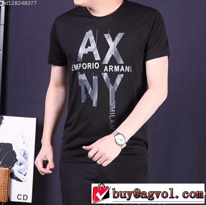 半袖Tシャツ 3色可選 上質 大人気！2017春夏 アルマーニ ARMANI