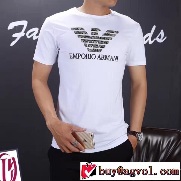 2017春夏 アルマーニ ARMANI 2色可選 半袖Tシャツ HOT新作登場 乾きやすい