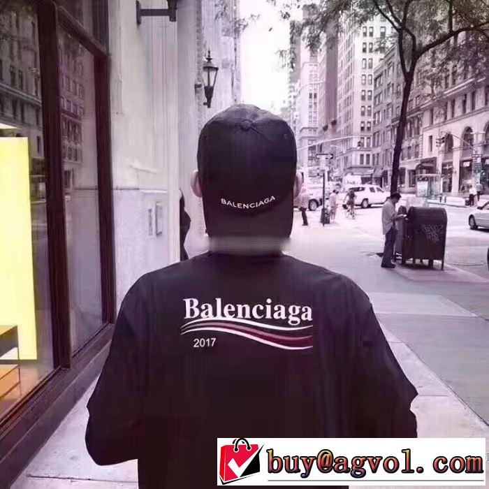 半袖Tシャツ 2017 2色可選 スタイリッシュな印象 バレンシアガ BALENCIAGA 