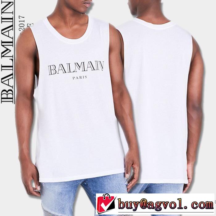 BALMAIN バルマン 驚きの低価格 2017春夏 2色可選 半袖Tシャツ 豊富な