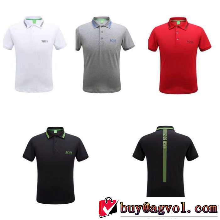 多色可選 ヒューゴボス HUGO BOSS 大好評 2017春夏 半袖Tシャツ