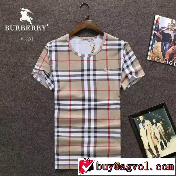 クールビズ BURBERRY バーバリー 2017 3色可選 半袖Tシャツ ◆モデル愛用◆
