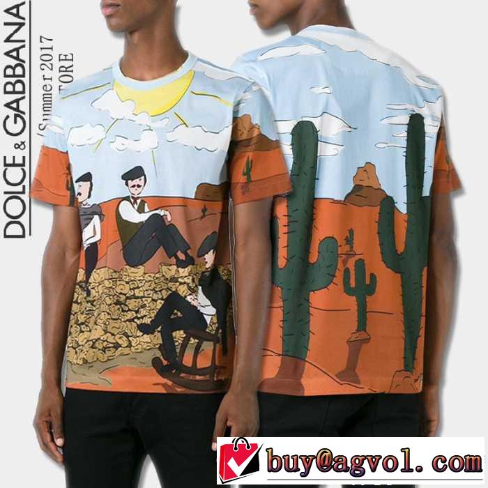 17春夏 ドルチェ＆ガッバーナ DOLCE&GABBANA 長く愛用できる 半袖Tシャツ