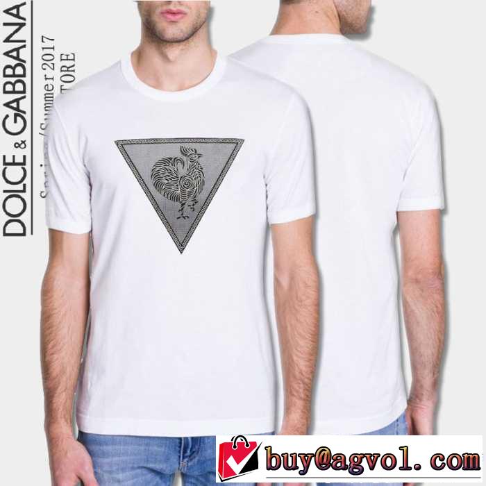 セール中 2017 ドルチェ＆ガッバーナ DOLCE&GABBANA 半袖Tシャツ 2色可選