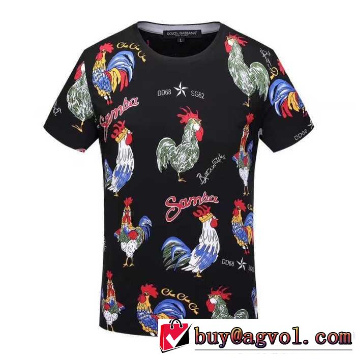 DOLCE&GABBANAドルチェ＆ガッバーナ 半袖Tシャツ 3色可選 17春夏 赤字超特価格安