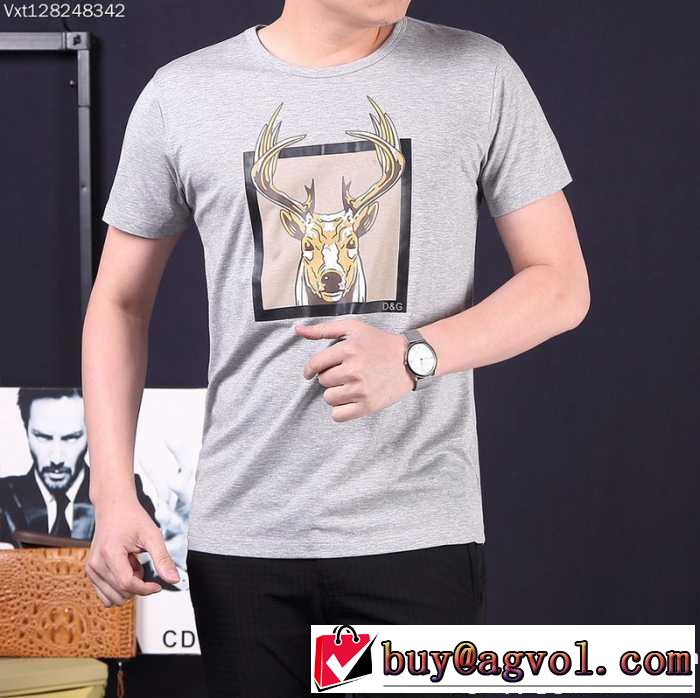 半袖Tシャツ 3色可選 ドルチェ＆ガッバーナ DOLCE&GABBANA 超激得安い 2017