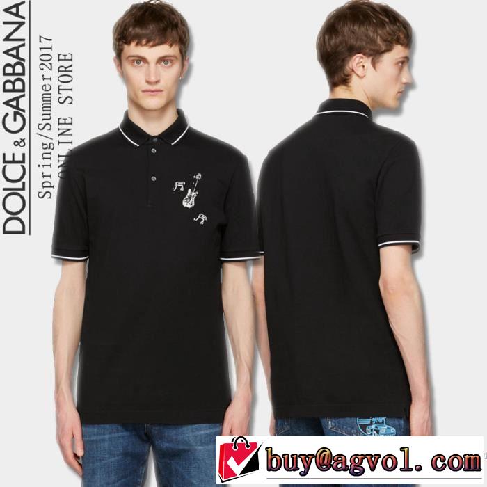2017春夏 【新アイテム】 半袖Tシャツ 2色可選 Dolce&Gabbana ドルチェ＆ガッバーナ
