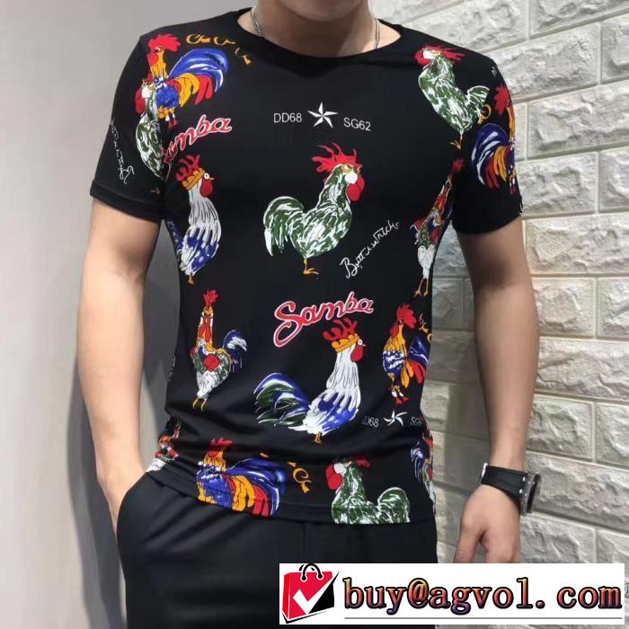Dolce&Gabbana ドルチェ＆ガッバーナ 半袖Tシャツ 強い魅力を感じる一枚 3色可選 2017