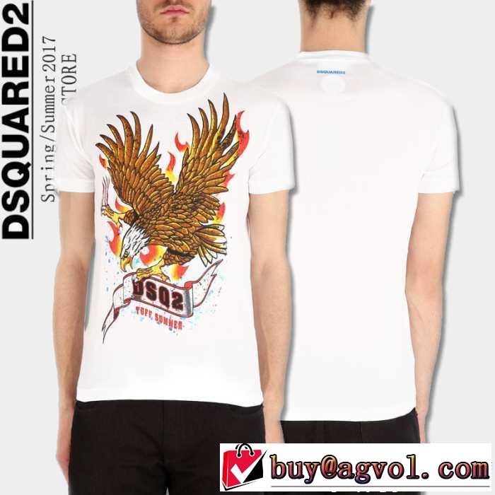 半袖Tシャツ 2017 2色可選 ランキング商品  ディースクエアード DSQUARED2