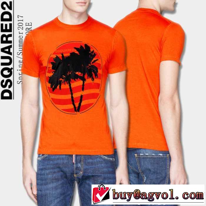 2色可選 ディースクエアード DSQUARED2 肌触りの気持ちい? 半袖Tシャツ 2017