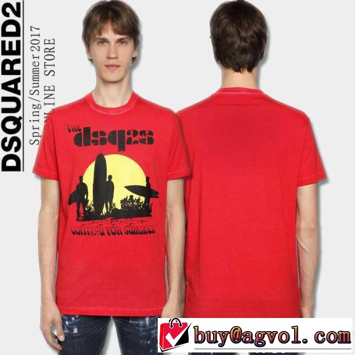 ディースクエアード DSQUARED2 半袖Tシャツ 4色可選 2017 セレブ風