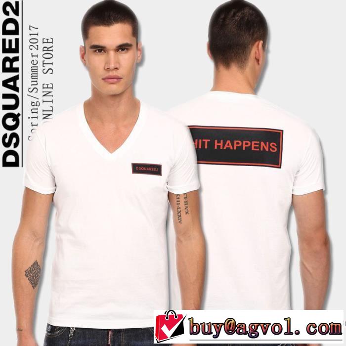 半袖Tシャツ 希少 2017春夏 DSQUARED2 ディースクエアード 2色可選 愛らしさ抜群！