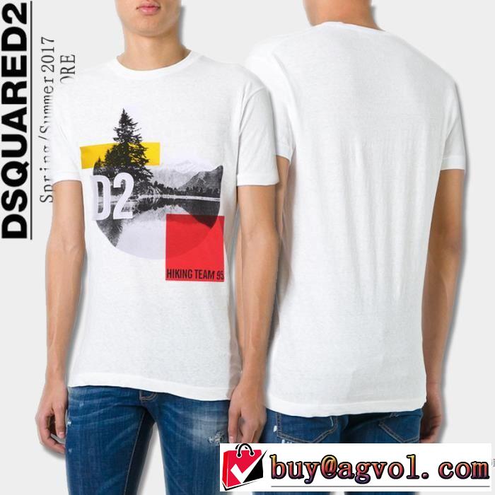 半袖Tシャツ 17春夏 3色可選 絶対オススメ? DSQUARED2 ディースクエアード
