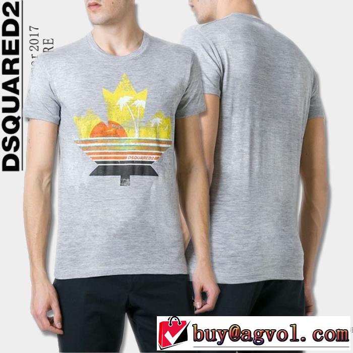 半袖Tシャツ DSQUARED2 ディースクエアード  2017春夏 ランキング商品 3色可選