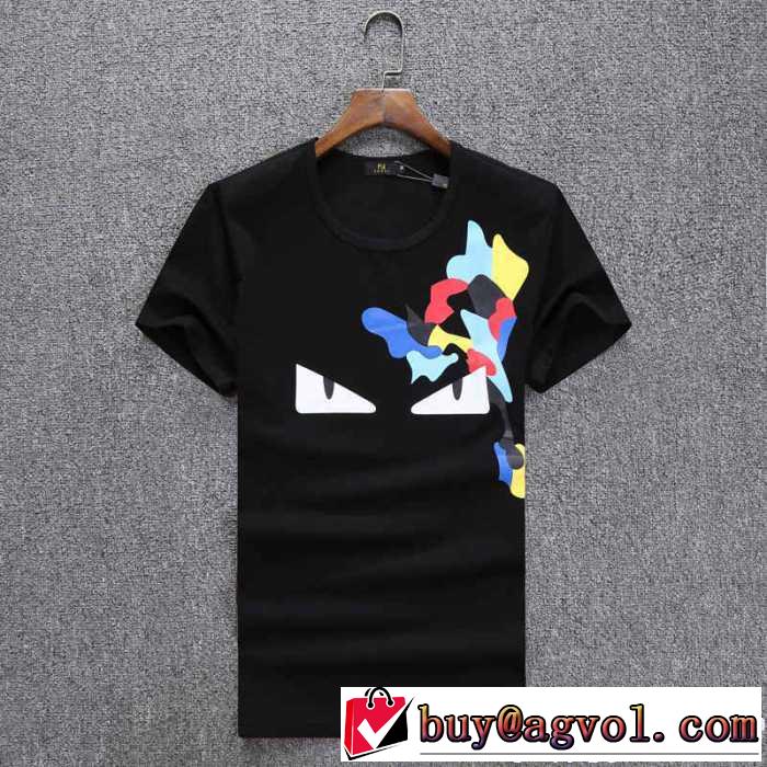 2017春夏 半袖Tシャツ 4色可選 フェンディ FENDI ★安心★追跡付