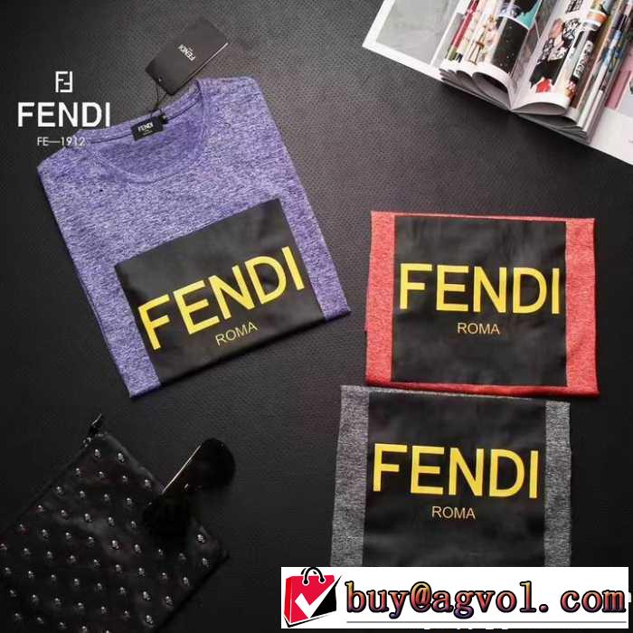 2017春夏 FENDI フェンディ 3色可選 半袖Tシャツ 絶大な人気を誇る