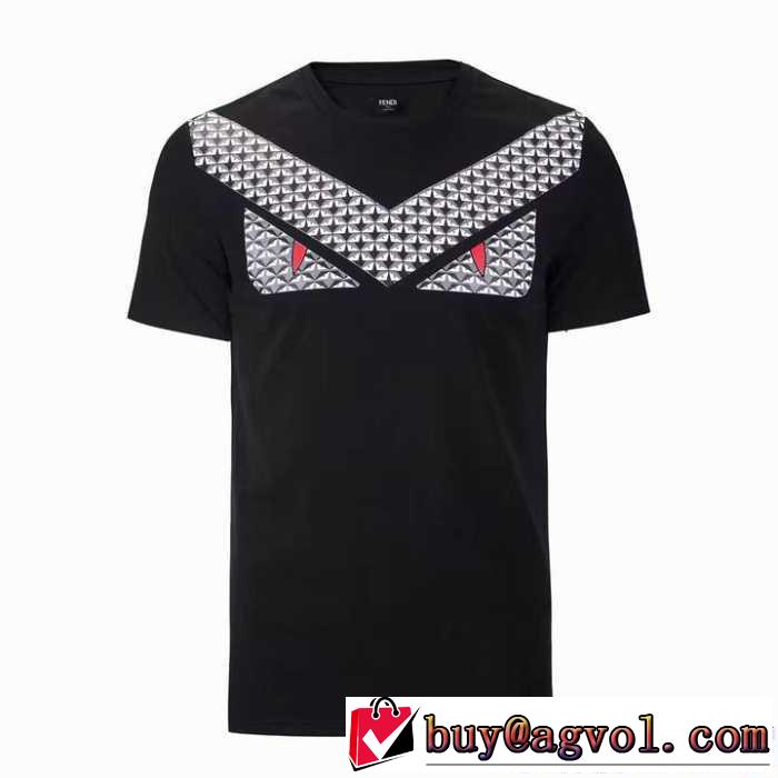 4色可選 17SS 半袖Tシャツ FENDI フェンディ スタイルアップ効果