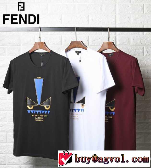 フェンディ FENDI 半袖Tシャツ 3色可選 17SS 注目のアイテム