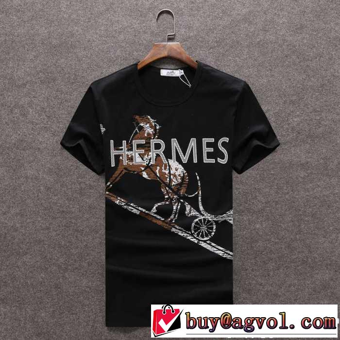半袖Tシャツ 2017春夏 お洒落に魅せる 3色可選 エルメス HERMES