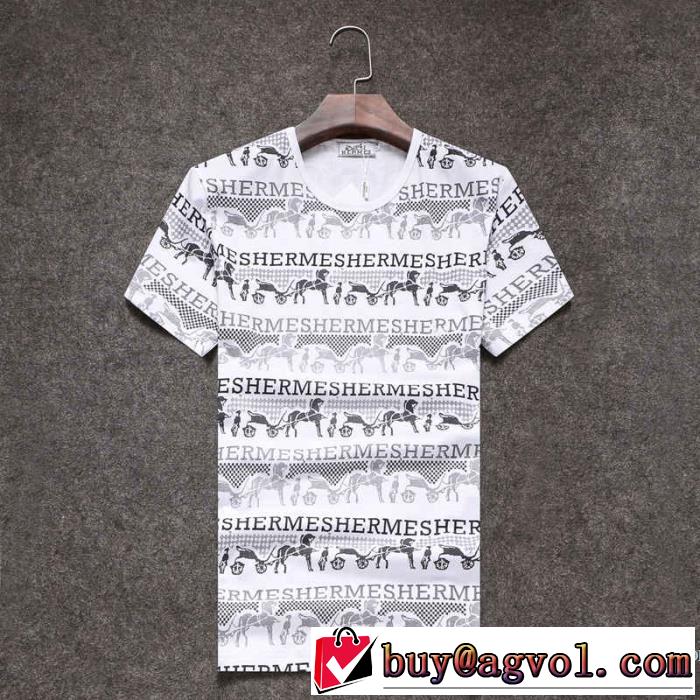 着心地抜群 HERMES エルメス 3色可選 2017 半袖Tシャツ 吸汗性に優れ