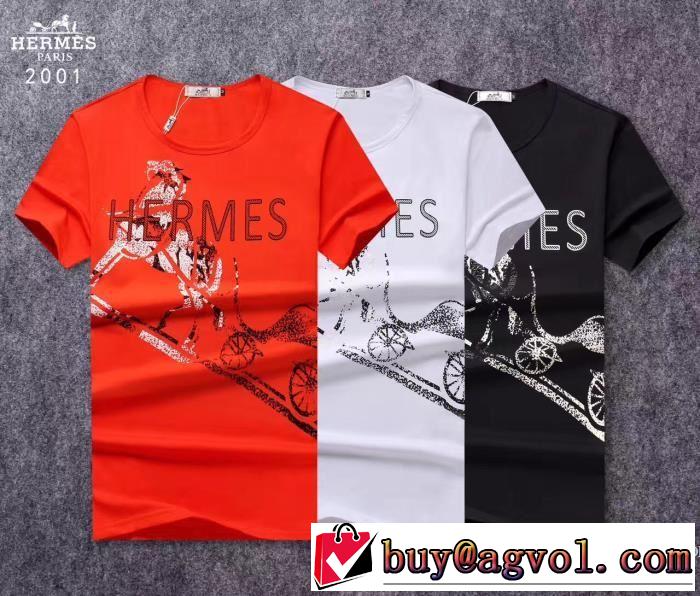 半袖Tシャツ クールビズ HERMES エルメス 綺麗に決まるフォルム！ 2017 3色可選