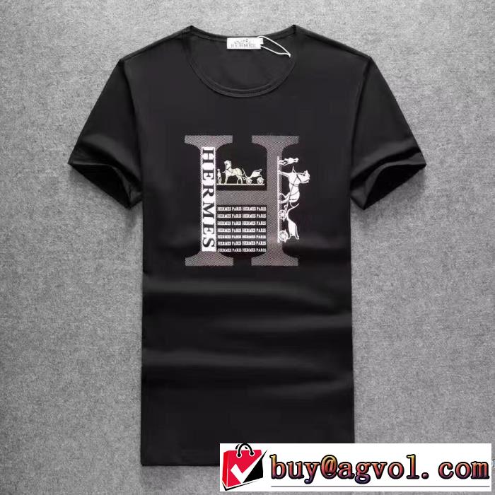2色可選  2017春夏 個性派 半袖Tシャツ 魅力ファッション　HERMES エルメス 薄手