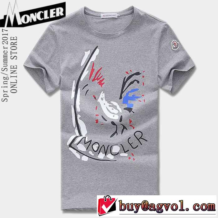 2017春夏 魅惑 モンクレール MONCLER 半袖Tシャツ 4色可選 着回し度抜群