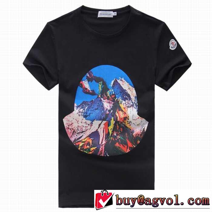 大注目！2017春夏 モンクレール MONCLER 半袖Tシャツ 3色可選 海外セレブ愛用