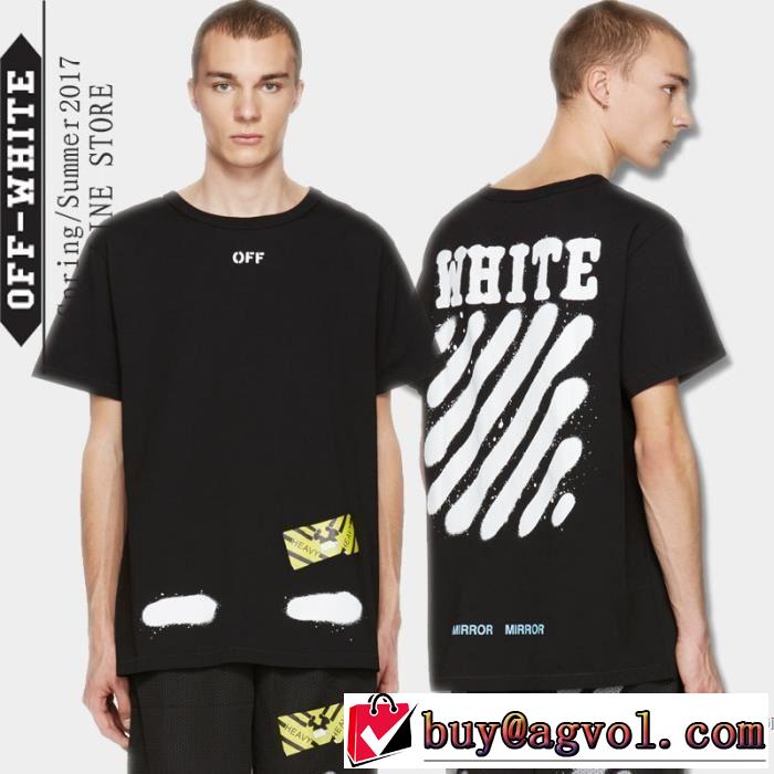 半袖Tシャツ Off-White オフホワイト 薄手 ファッション 人気 2017春夏