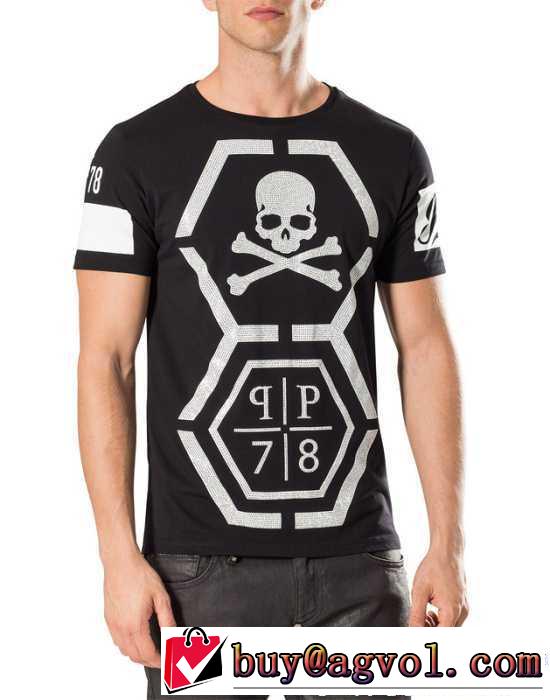 半袖Tシャツ 2色可選 2017春夏 上品上質 フィリッププレイン PHILIPP PLEIN