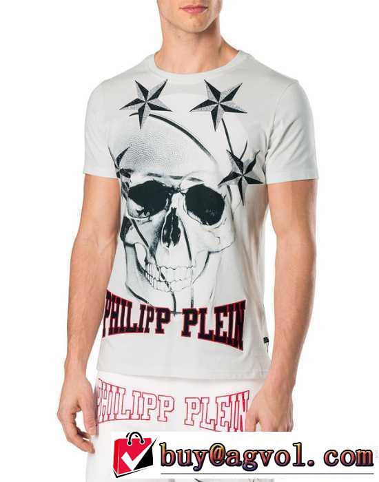 落ち着いた感覚 17春夏 PHILIPP PLEIN フィリッププレイン 半袖Tシャツ 2色可選