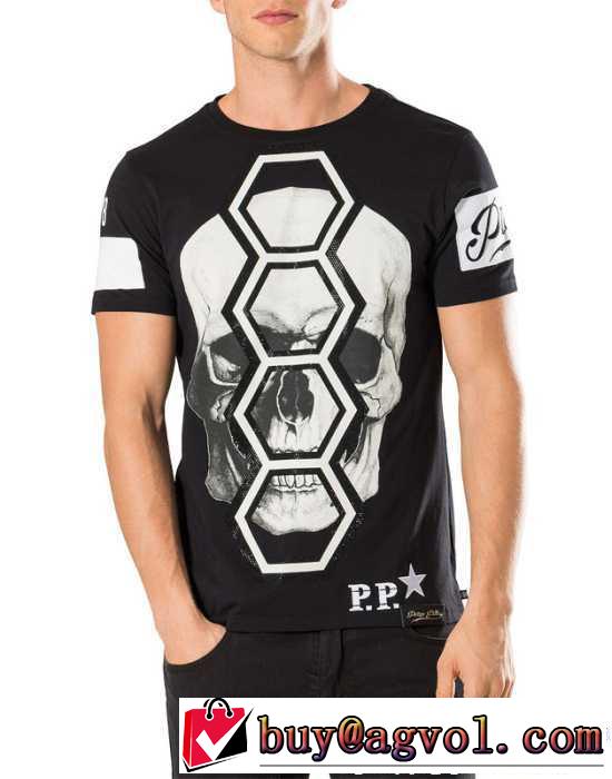 2色可選 半袖Tシャツ 2017 爆買い格安  フィリッププレイン PHILIPP PLEIN