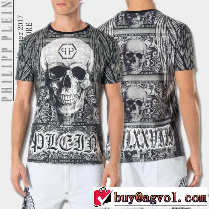 半袖Tシャツ 人気新品★超特価★ カジュアル PHILIPP PLEIN フィリッププレイン 2017春夏