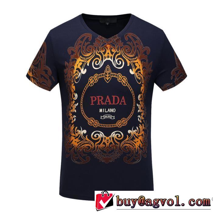 人気商品登場 PRADA プラダ 個性的 半袖Tシャツ オススメ 2色可選 2017春夏